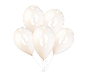 BALONY STÓPKI DZIECIĘCE LNIANE 33CM 50SZT