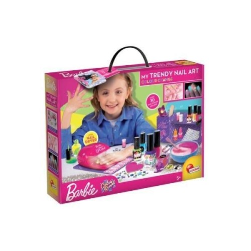 Barbie Modna lampka do manicure, Lisciani
