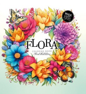 KOLOROWANKA 160X160 FLORA KWIATY