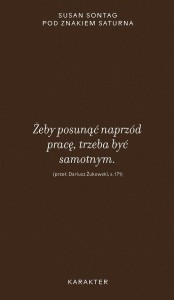 POD ZNAKIEM SATURNA, SUSAN SONTAG