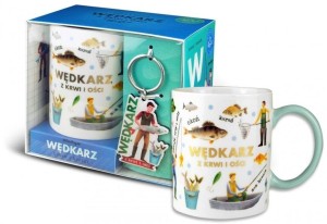 ZESTAW KUBEK + BRELOK WĘDKARZ, PAN DRAGON