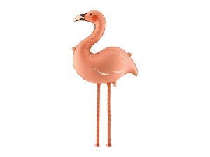 BALON FOLIOWY FLAMING 65X67CM KORALOWY