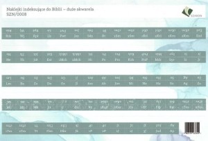 NAKLEJKI INDEKSUJĄCE DO BIBLII - DUŻE AKWARELA