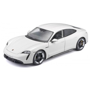 PORSCHE TAYCAN TURBO S WHITE 1:24 BBURAGO, BBURAGO