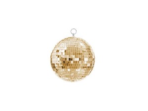 DEKORACJA WISZĄCA KULA DISCO 20CM ZŁOTY
