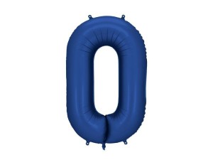 BALON FOLIOWY CYFRA 0 86CM GRANAT