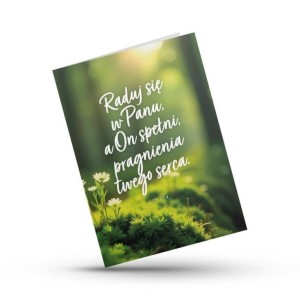 KARTKA SKŁADANA - RADUJ SIĘ W PANU - LAS