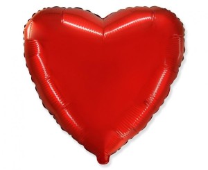 BALON FOLIOWY SERCE CZERWONE 45,5CM