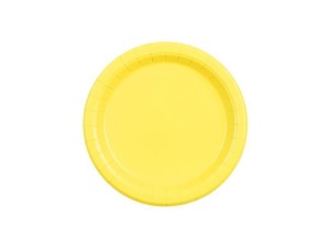 TALERZYKI PAPIEROWE ŻÓŁTE 18CM 6SZT