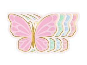 SERWETKI MOTYL 16X12CM 12SZT