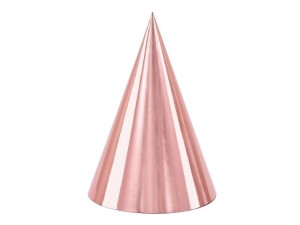 CZAPECZKI RÓŻOWE ZŁOTO 16CM 6SZT