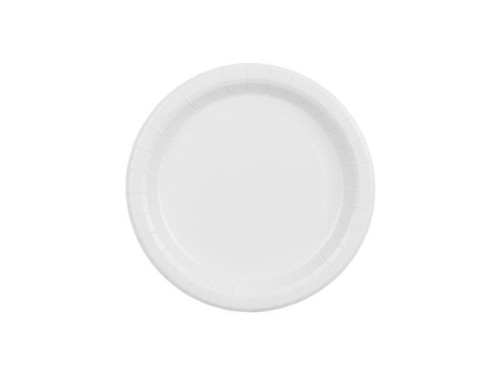 Talerzyki papierowe białe 18cm 6szt