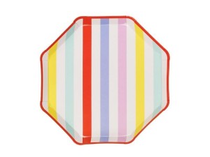 TALERZYKI PASKI 24.5X24.5CM 6SZT