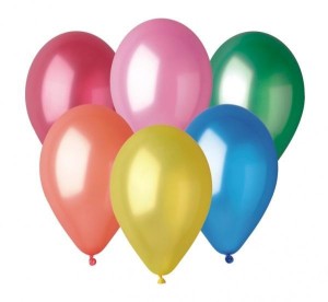 BALONY GM110 METAL RÓŻNOKOLOROWE 30CM 100SZT.