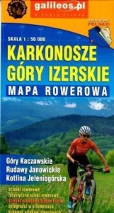 MAPA ROWEROWA - KARKONOSZE, GÓRY IZERSKIE 1:50 000