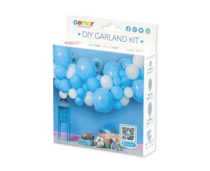 GIRLANDA BALONOWA DIY BABY BLUE 65 BALONÓW + TAŚMA