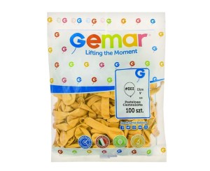 BALONY PASTELOWE CIEMNOŻÓŁTE 100SZT