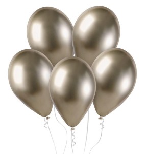 BALONY SHINY SZAMPAŃSKIE 13CM 50SZT