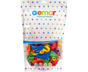 BALONY PASTELOWE RÓŻNOKOLOROWE 25,4CM 50SZT