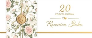 KARNET ROCZNICA ŚLUBU 20