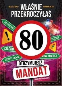 KARNET URODZINY 80