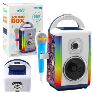 ZESTAW MUZYCZNY SOUND BOX NAGRYWANIE LED, LEANTOYS