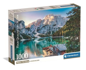 PUZZLE 1000 EMERALD LAKE BRAIES, CLEMENTONI