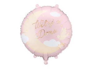 BALON FOLIOWY PASTYLKA WITAJ W DOMU 35X35CM