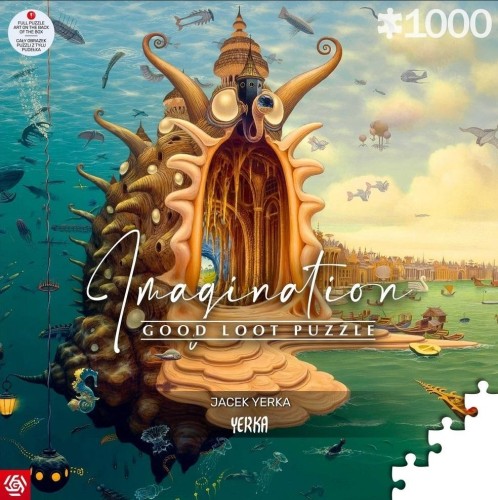 Puzzle 1000 Jacek Yerka Port / Harbor, Good Loot
