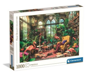 PUZZLE 1000 HQ THE GREENHOUSE LIBRARY, CLEMENTONI