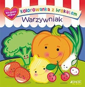 Kolorowanka z brokatem. Warzywniak, praca zbiorowa