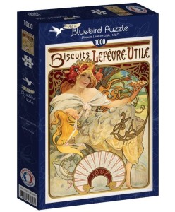 PUZZLE 1000 CIASTECZKA LEFEVRE-UTILE, ALFONS MUCHA