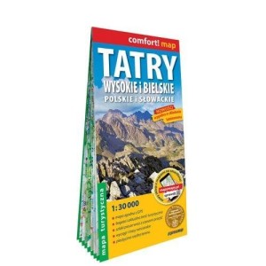 COMFORT!MAP TATRY WYSOKIE I BIELSKIE.. 1:30 000
