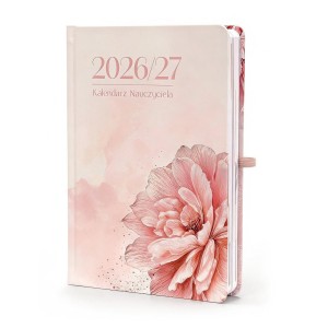 KALENDARZ 2026/27 A5 NAUCZYCIELA DZIENNY KWIAT