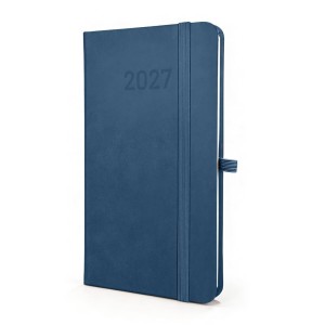 KALENDARZ 2027 B6 SLIM TYGODNIOWY NIEBIESKI