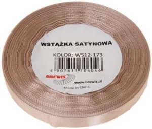 WSTĄŻKA SATYNOWA MIGDAŁOWA 25MM X 32M