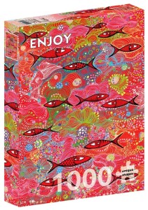 PUZZLE 1000 GŁĘBOKA CZERWIEŃ, ENJOY