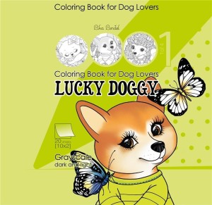 KOLOROWANKA ANTYSTRESOWA 200X200 LUCKY DOGGY 1