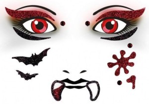 NAKLEJKA FACE ART WAMPIR, HERMA