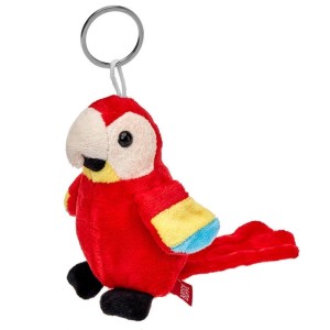 BRELOK PAPUGA ARA CZERWONA 11CM, BEPPE