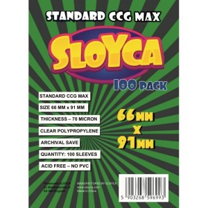 KOSZULKI STANDARD CCG MAX 66X91MM (100SZT) SLOYCA