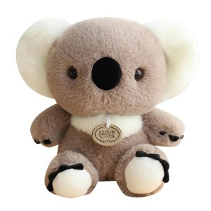 MASKOTKA MIŚ KOALA SZARY 23CM, LEANTOYS