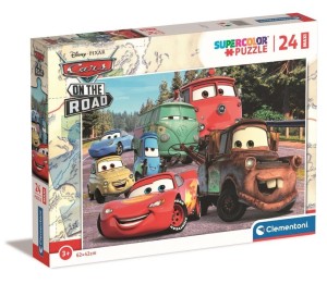 PUZZLE 24 MAXI SUPER KOLOR CARS ON THE ROAD