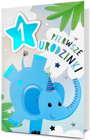 Karnet B6 Urodziny Roczek