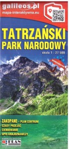 MAPA TURYSTYCZNA TATRZAŃSKI PARK NARODOWY 1:27 500