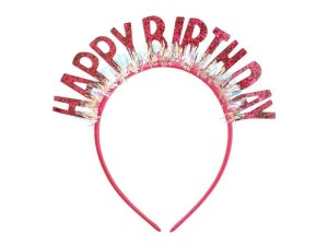 OPASKA HAPPY BIRTHDAY 18X18CM RÓŻOWA