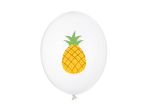 BALONY ANANAS CRYSTAL CLEAR 30CM 50SZT