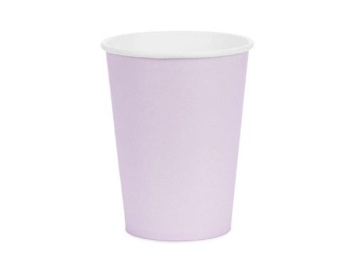 Kubeczki papierowe lawenda 250ml 6szt