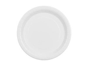 TALERZYKI PAPIEROWE BIAŁY 23CM 6SZT