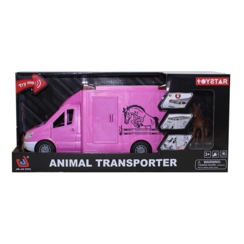 Auto do przewozu koni różowe, Macyszyn Toys